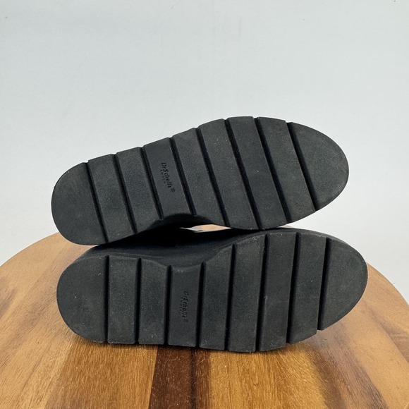 Womens Dr Scholls Nice Max Up Black Faux Pull On Wedge Chelsea Boots Size 6.5 M - Picture 7 of 8